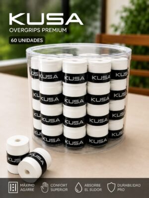 Overgrip Kusa Premium Caja 60 Unidades Blanco